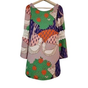 Anthropologie Judith March S Dove Dress Longsleeve Shift